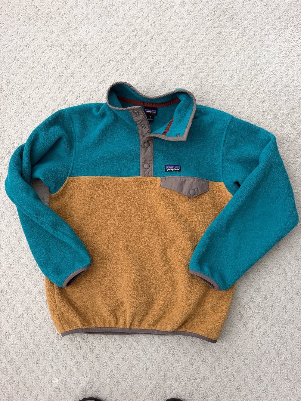 Patagonia Boys Synchilla Half-Snap Fleece Pullover Size M (10)